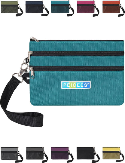 World Travel Essentials Currency and Passport Organizers Cash Cards Tickets Holder RFID Blocking Wallet, Lake Blue
