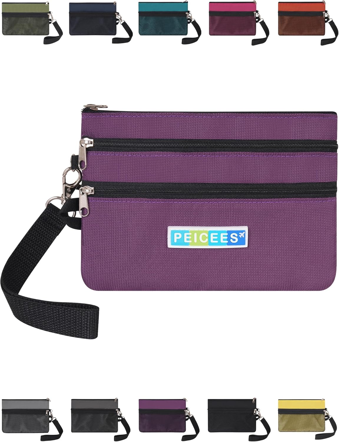 World Travel Essentials Currency and Passport Organizers Cash Cards Tickets Holder RFID Blocking Wallet, Lake Blue