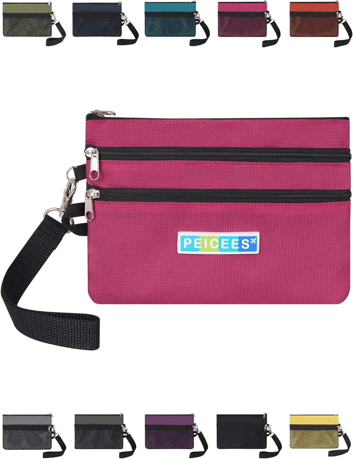 World Travel Essentials Currency and Passport Organizers Cash Cards Tickets Holder RFID Blocking Wallet, Lake Blue