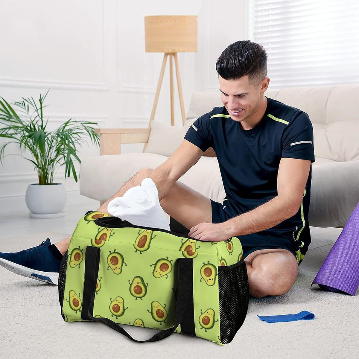 Duffel Bag for Weekend Travel and Gym Sports Overnight Spacious Design Adjustable Strap