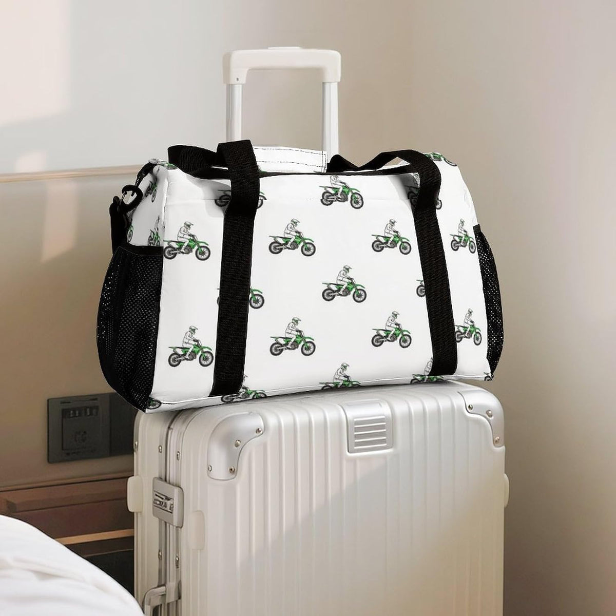 Duffel Bag for Weekend Travel and Gym Sports Overnight Spacious Design Adjustable Strap