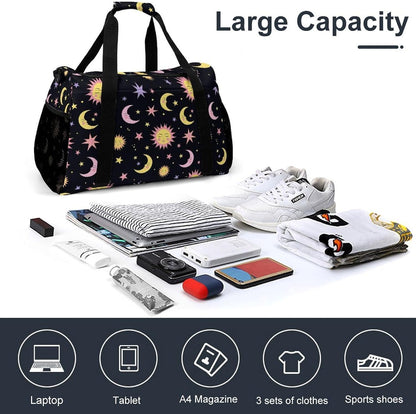 Duffel Bag for Weekend Travel and Gym Sports Overnight Spacious Design Adjustable Strap