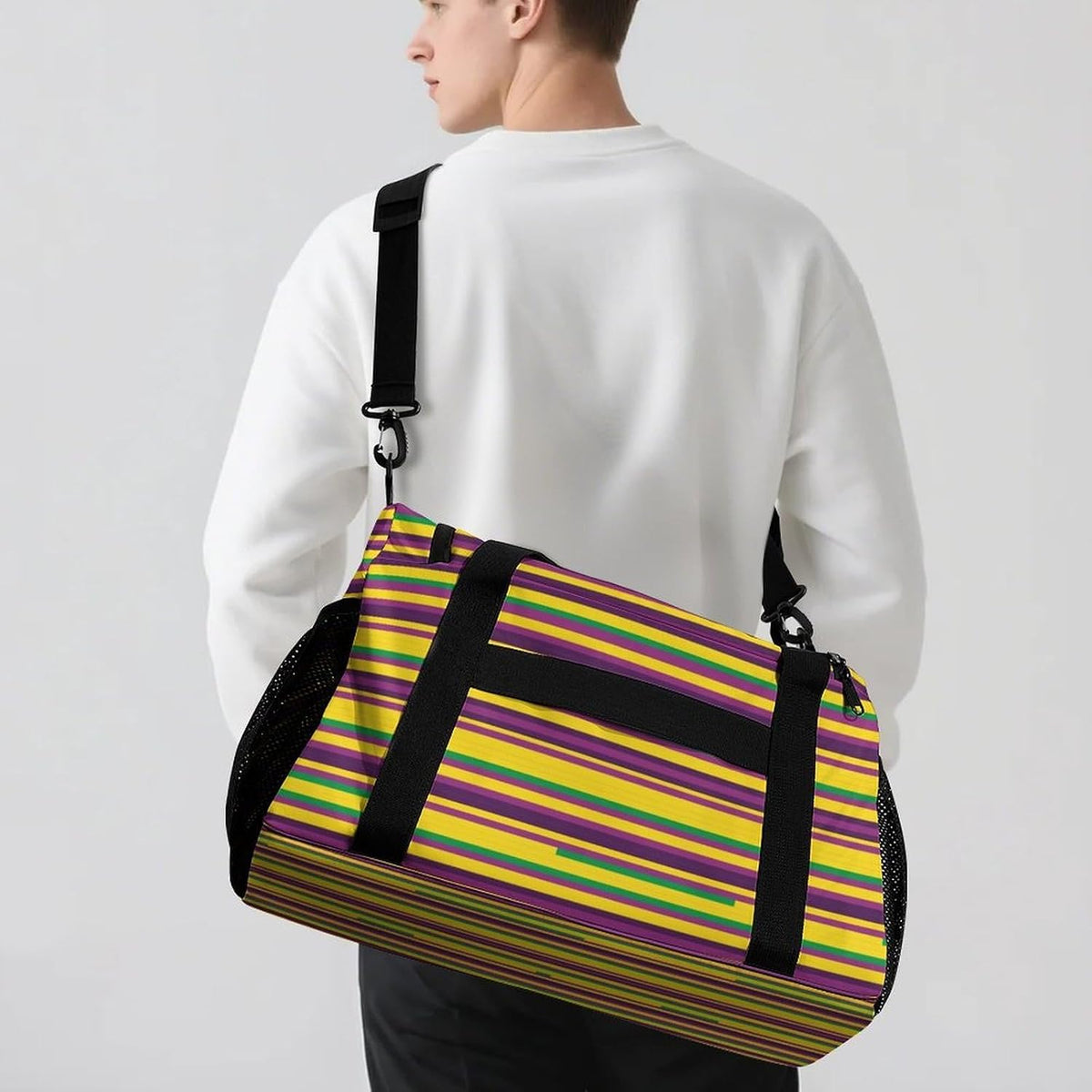 Duffel Bag for Weekend Travel and Gym Sports Overnight Spacious Design Adjustable Strap