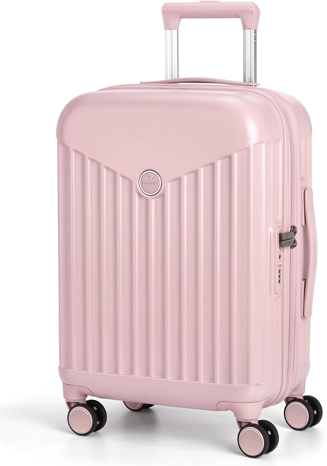 Hardside Expandable Luggage With Spinner Wheels, PC Lightweight Carry-On Luggage Airline Approved With TSA Lock, Durable Women Travel Suitcase Carry On 20 Inch, Beige