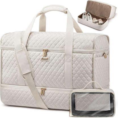 Large Travel Duffle Bag, Weekender Bags for Women With Shoe Compartment, Overnight Hospital Bag For Women Labor Delivery, Carry on Bag Personal Item Travel Bag, Yoga Gym Duffel Bag