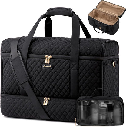 Large Travel Duffle Bag, Weekender Bags for Women With Shoe Compartment, Overnight Hospital Bag For Women Labor Delivery, Carry on Bag Personal Item Travel Bag, Yoga Gym Duffel Bag
