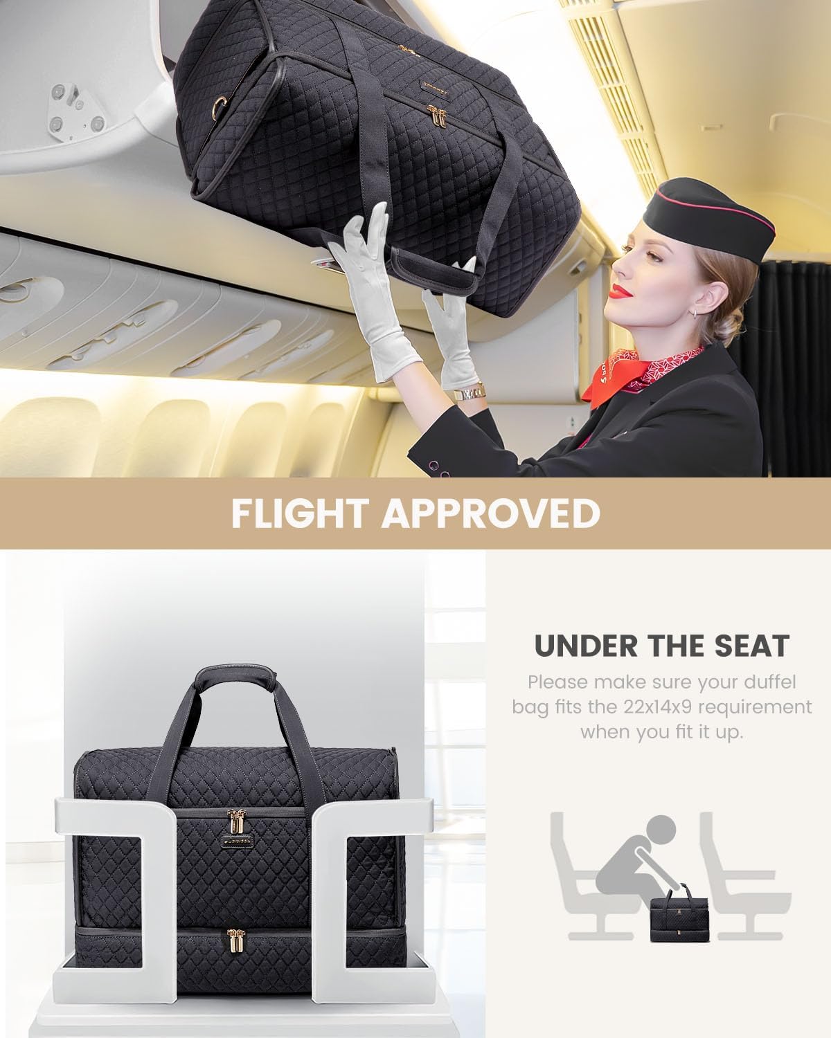 Large Travel Duffle Bag, Weekender Bags for Women With Shoe Compartment, Overnight Hospital Bag For Women Labor Delivery, Carry on Bag Personal Item Travel Bag, Yoga Gym Duffel Bag
