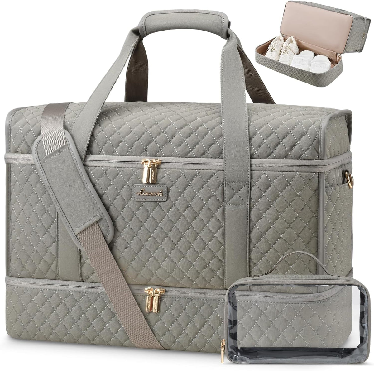 Large Travel Duffle Bag, Weekender Bags for Women With Shoe Compartment, Overnight Hospital Bag For Women Labor Delivery, Carry on Bag Personal Item Travel Bag, Yoga Gym Duffel Bag