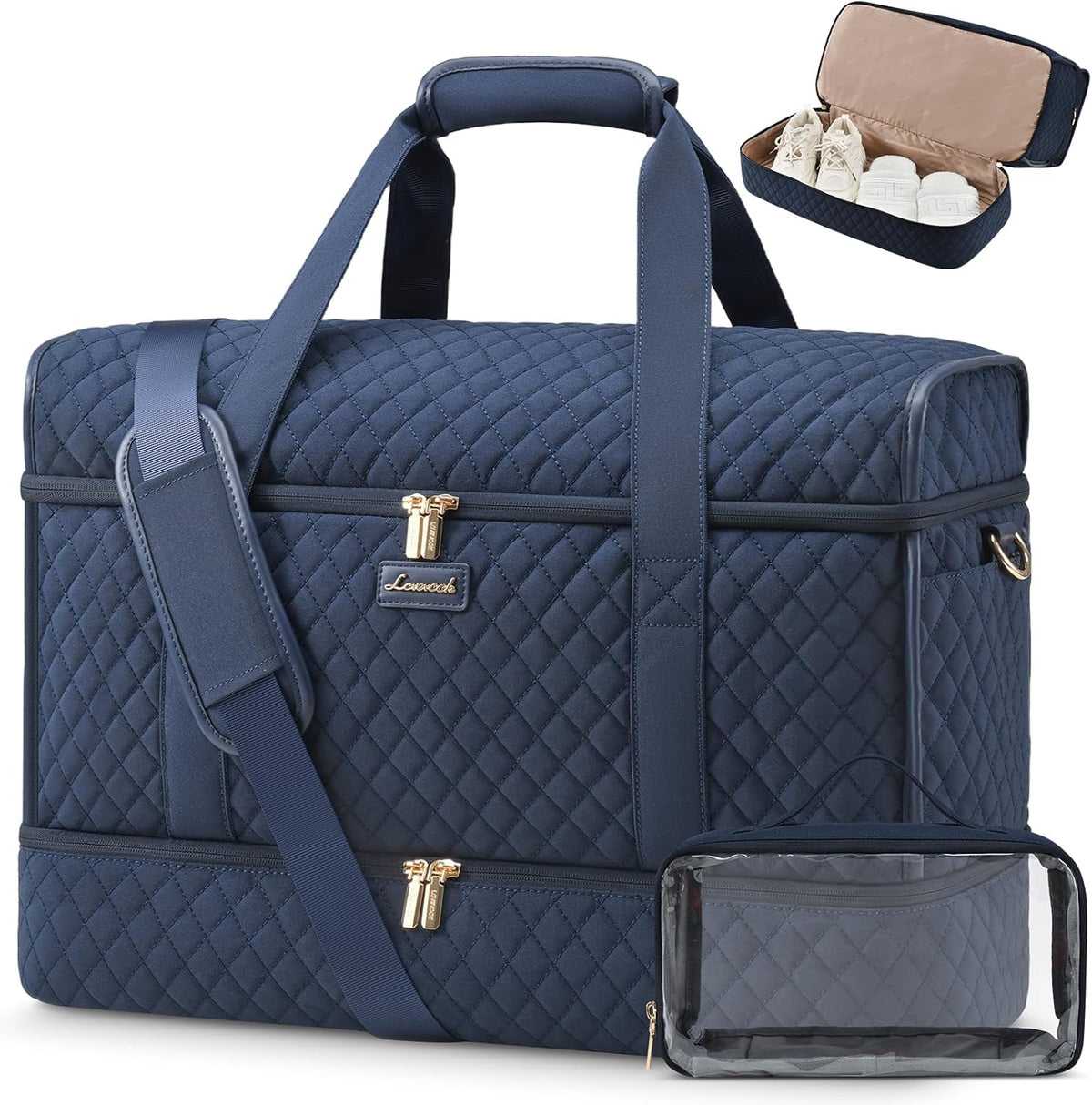 Large Travel Duffle Bag, Weekender Bags for Women With Shoe Compartment, Overnight Hospital Bag For Women Labor Delivery, Carry on Bag Personal Item Travel Bag, Yoga Gym Duffel Bag