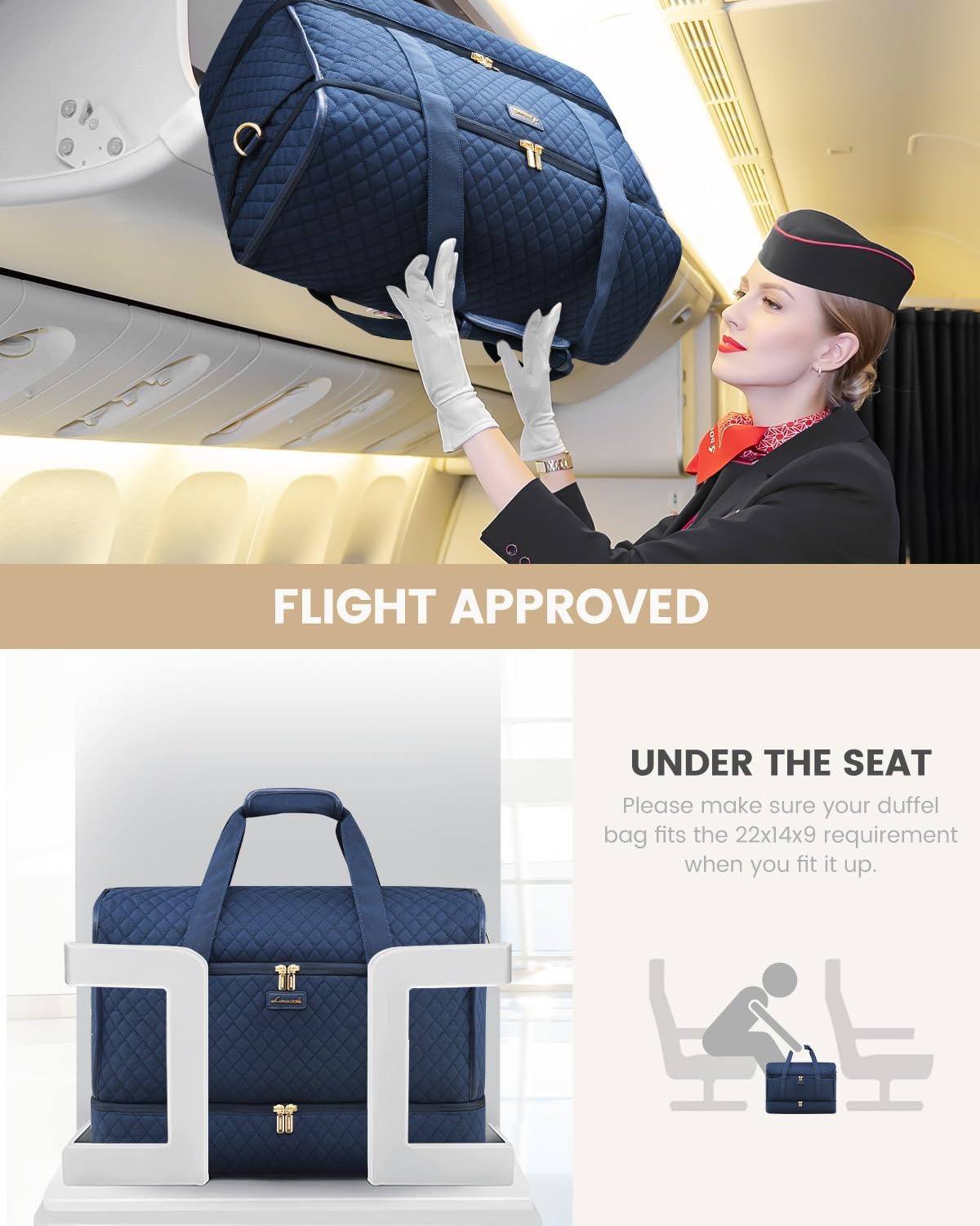 Large Travel Duffle Bag, Weekender Bags for Women With Shoe Compartment, Overnight Hospital Bag For Women Labor Delivery, Carry on Bag Personal Item Travel Bag, Yoga Gym Duffel Bag