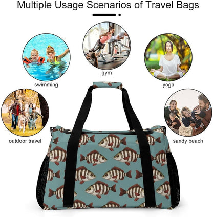 Packable Lightweight Travel Duffel Tote Bag Carry On Overnight Weekender Bag for Women Luggage