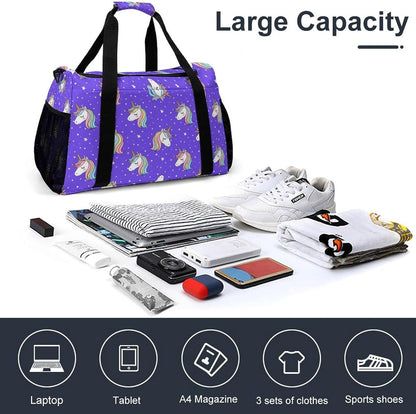 Packable Lightweight Travel Duffel Tote Bag Carry On Overnight Weekender Bag for Women Luggage