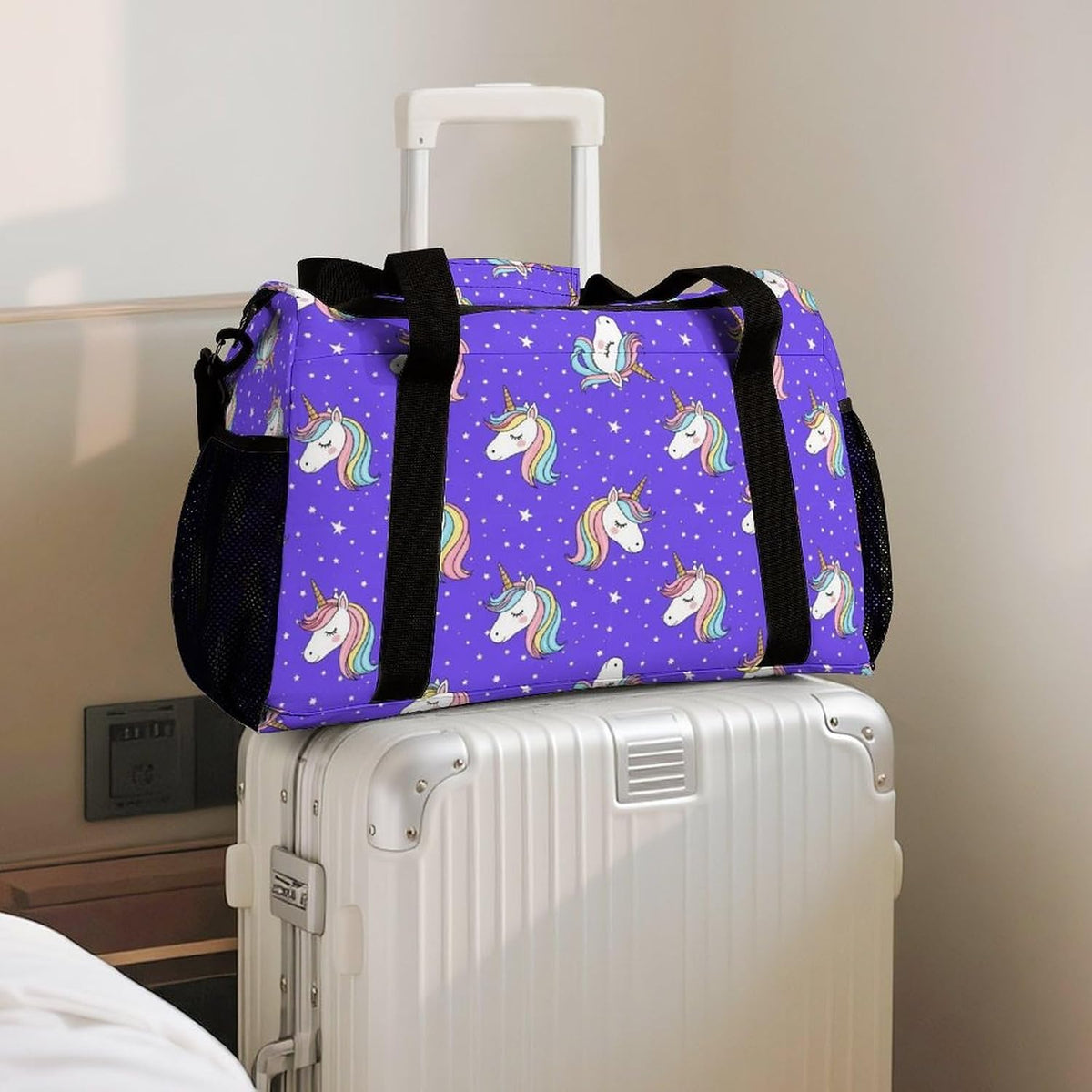 Packable Lightweight Travel Duffel Tote Bag Carry On Overnight Weekender Bag for Women Luggage