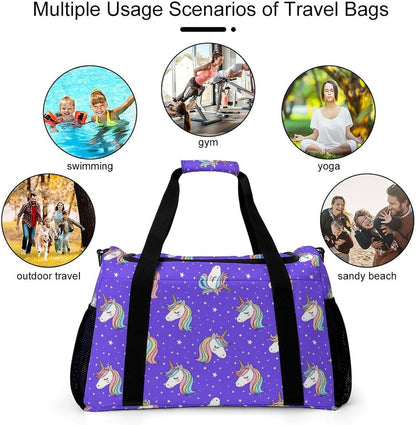 Packable Lightweight Travel Duffel Tote Bag Carry On Overnight Weekender Bag for Women Luggage