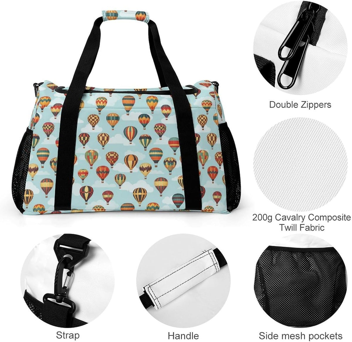 Packable Lightweight Travel Duffel Tote Bag Carry On Overnight Weekender Bag for Women Luggage