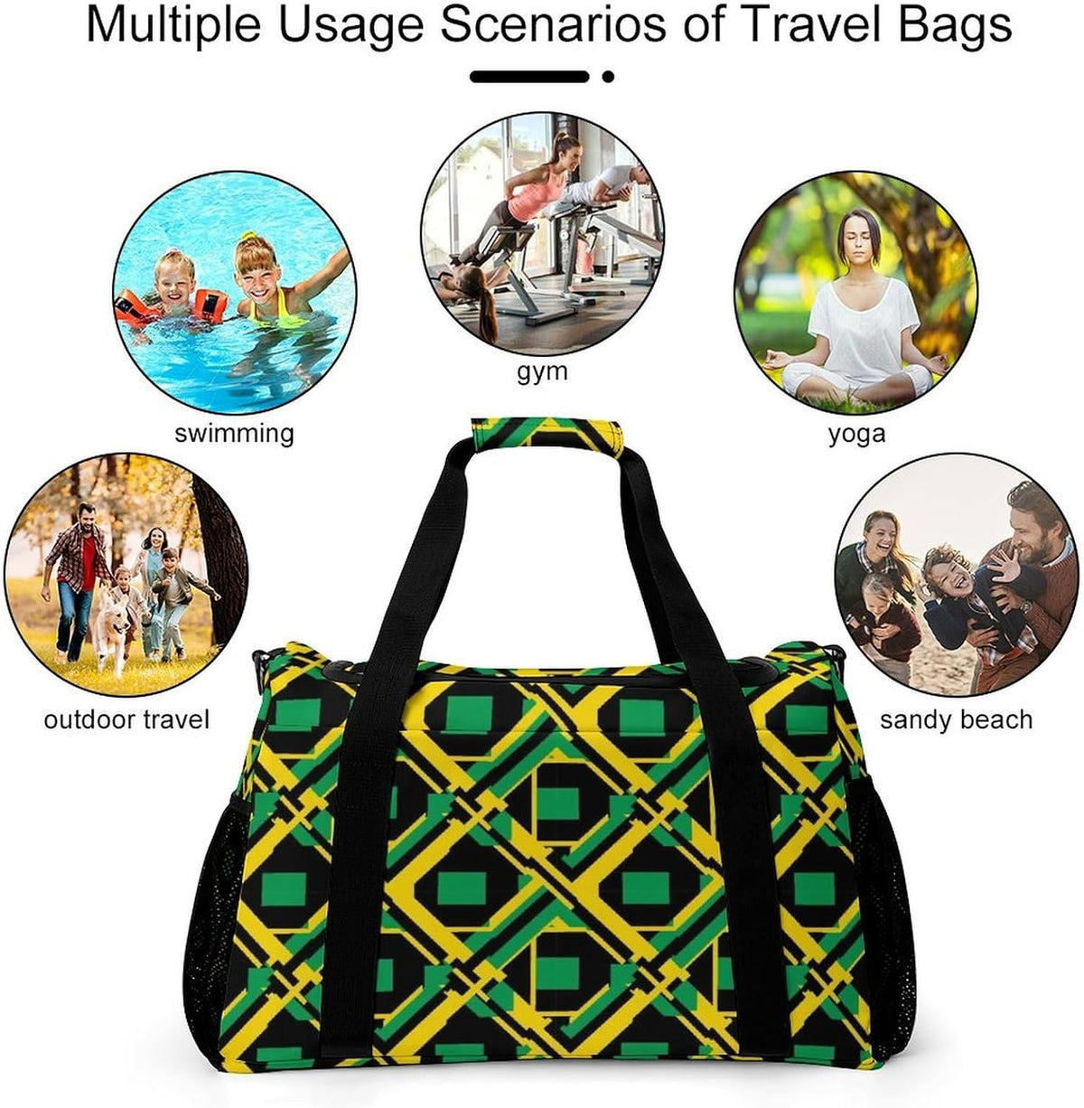 Packable Lightweight Travel Duffel Tote Bag Carry On Overnight Weekender Bag for Women Luggage