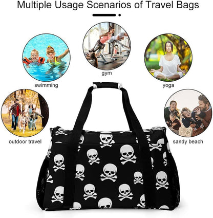 Packable Lightweight Travel Duffel Tote Bag Carry On Overnight Weekender Bag for Women Luggage