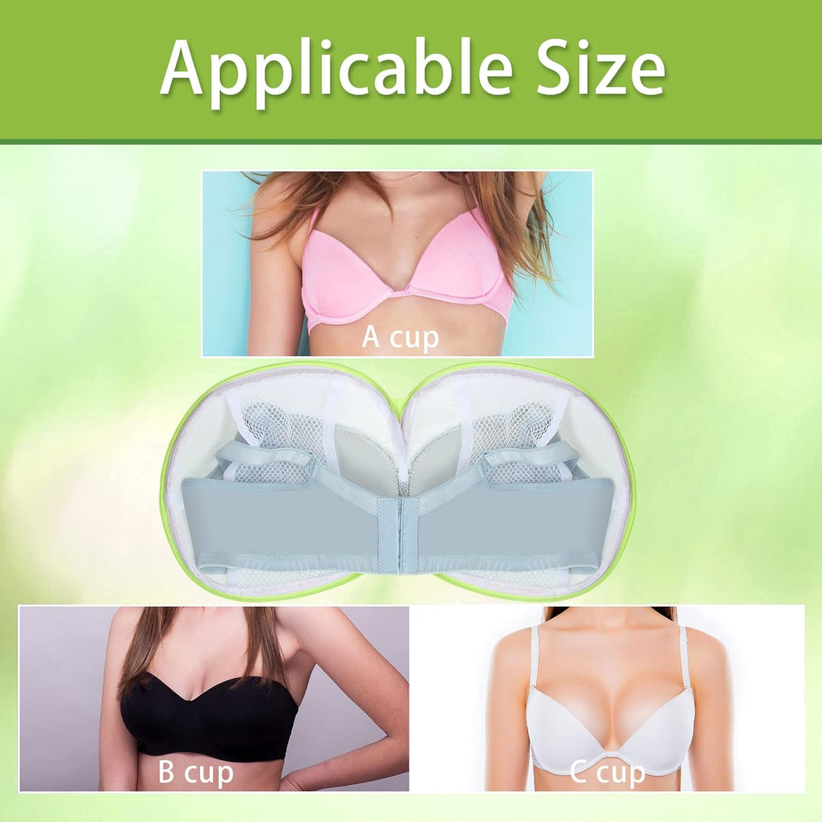 6 Pieces Bra Washing Bag for Laundry Mesh Wash Lingerie Underwear Brassiere Washing Bags with Zipper for Women Laundry Storage(7.87 Inch,Pink)