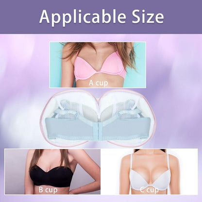 6 Pieces Bra Washing Bag for Laundry Mesh Wash Lingerie Underwear Brassiere Washing Bags with Zipper for Women Laundry Storage(7.87 Inch,Pink)