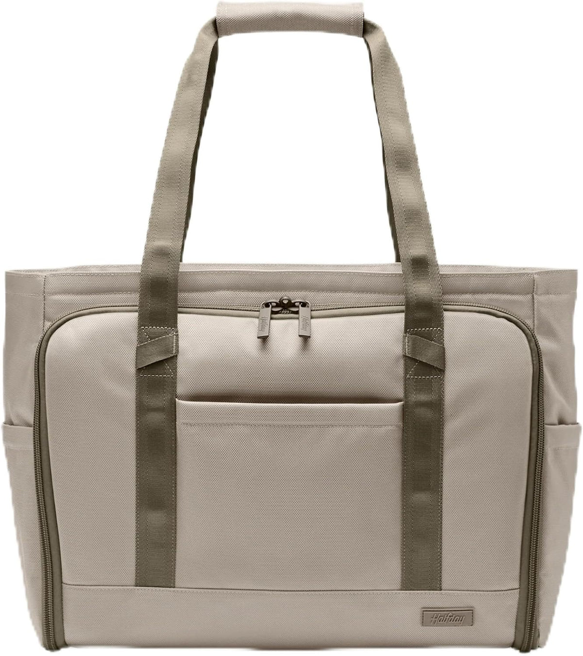 Halfday Convertible Garment Tote: 2-in-1 Travel Tote & Garment Bag, Carry-on for 1-2 Day Trips (16” Laptop Pocket, Shoe Compartments, Trolley Sleeve), Water-Resistant Ballistic Nylon, Jet