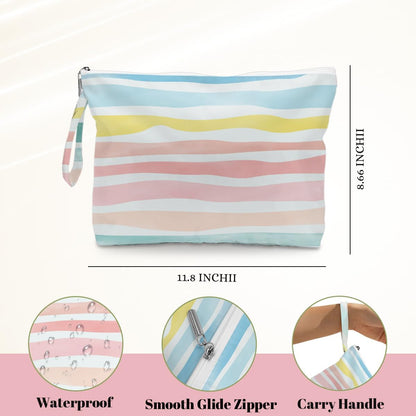 Tote Bag & Wet Bag Set 2PCS, Waterproof Travel Beach Gym Pool Organizer, Multi-use Storage Bag