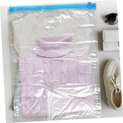 10pcs Hand Rolled Vacuum Compression Bags for Clothes Storage Portable Space Saver Bags for Travel for Organizing Bedding Garments and Personal Items