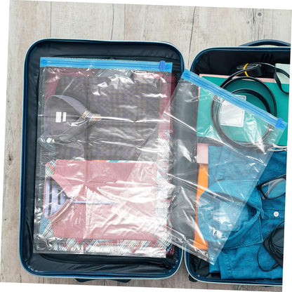 10pcs Hand Rolled Vacuum Compression Bags for Clothes Storage Portable Space Saver Bags for Travel for Organizing Bedding Garments and Personal Items