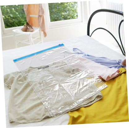10pcs Hand Rolled Vacuum Compression Bags for Clothes Storage Portable Space Saver Bags for Travel for Organizing Bedding Garments and Personal Items