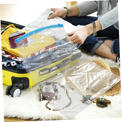 10pcs Hand Rolled Vacuum Compression Bags for Clothes Storage Portable Space Saver Bags for Travel for Organizing Bedding Garments and Personal Items
