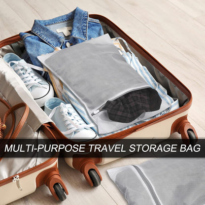 Mesh Laundry Bags, 5Pcs 9.1"x11.8" Mesh Wash Bag Travel Storage Organize Bags with Zipper for Delicate Clothing Laundry Stocking, Pink
