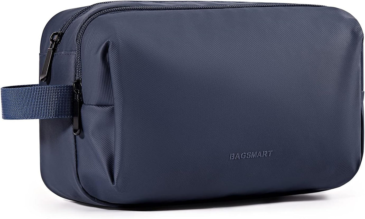 Toiletry Bag for Men, Travel Toiletry Organizer Dopp Kit Water-resistant Shaving Bag for Toiletries Accessories, Door Room Essentials, Black-medium