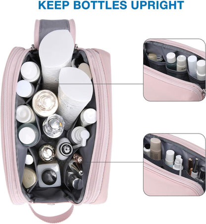Toiletry Bag for Men, Travel Toiletry Organizer Dopp Kit Water-resistant Shaving Bag for Toiletries Accessories, Door Room Essentials, Black-medium