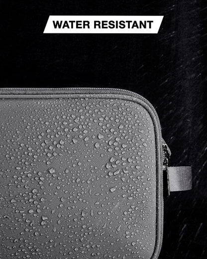 Toiletry Bag for Men, Travel Toiletry Organizer Dopp Kit Water-resistant Shaving Bag for Toiletries Accessories, Door Room Essentials, Black-medium