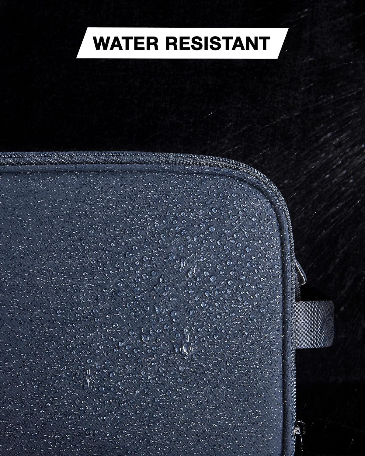Toiletry Bag for Men, Travel Toiletry Organizer Dopp Kit Water-resistant Shaving Bag for Toiletries Accessories, Door Room Essentials, Black-medium