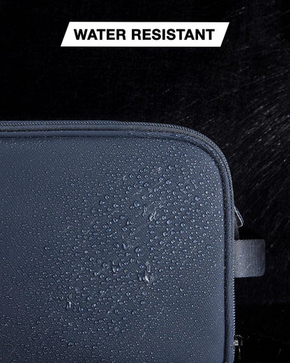 Toiletry Bag for Men, Travel Toiletry Organizer Dopp Kit Water-resistant Shaving Bag for Toiletries Accessories, Door Room Essentials, Black-medium