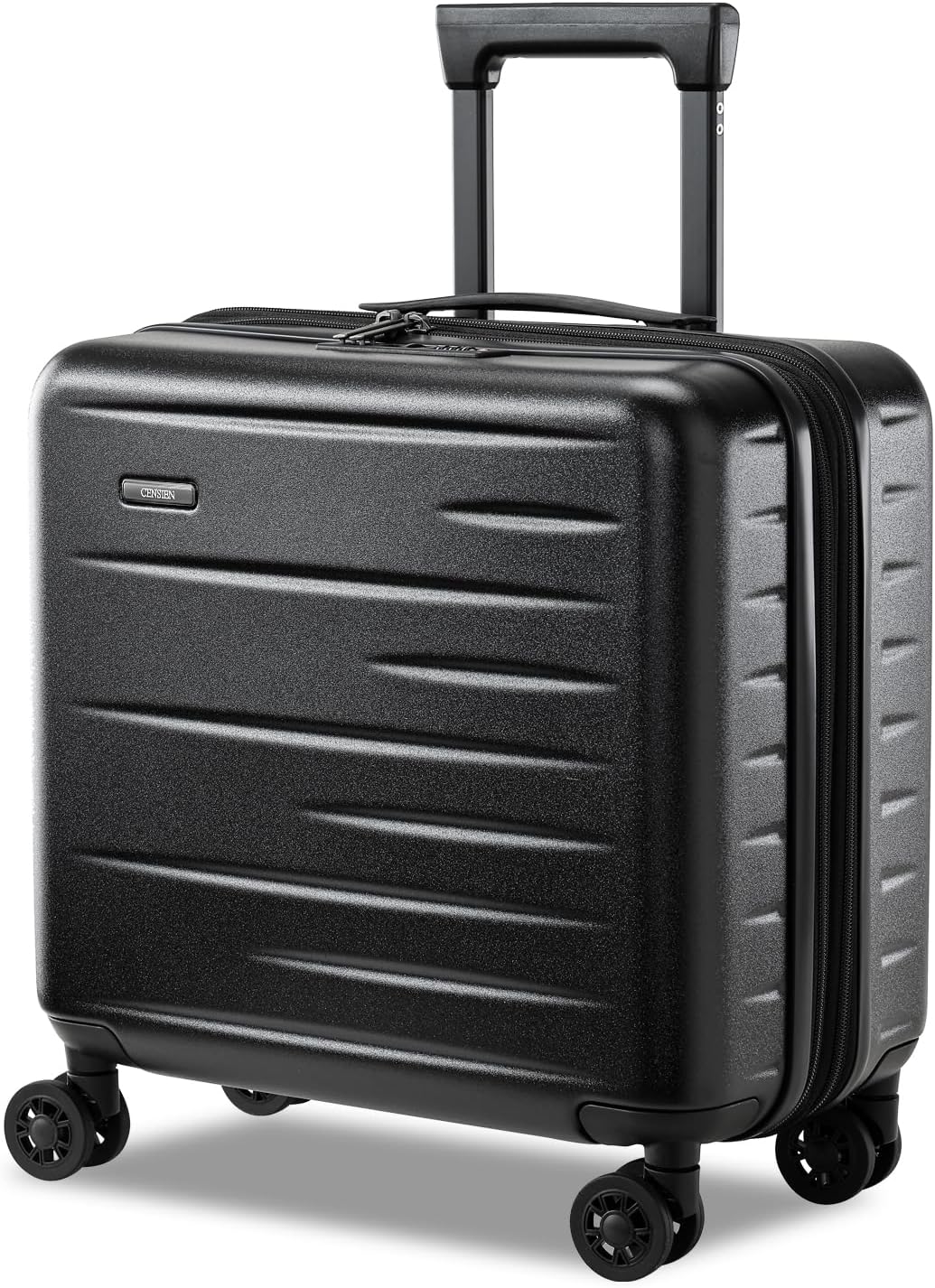 16 Inch Underseat Carry On Luggage Airline Approved, Expandable Lightweight ABS+PC Hard Shell Suitcases with 360° Spinner Wheels, TSA Lock, YKK Zipper, for Business Weekender (White, 1 PC)