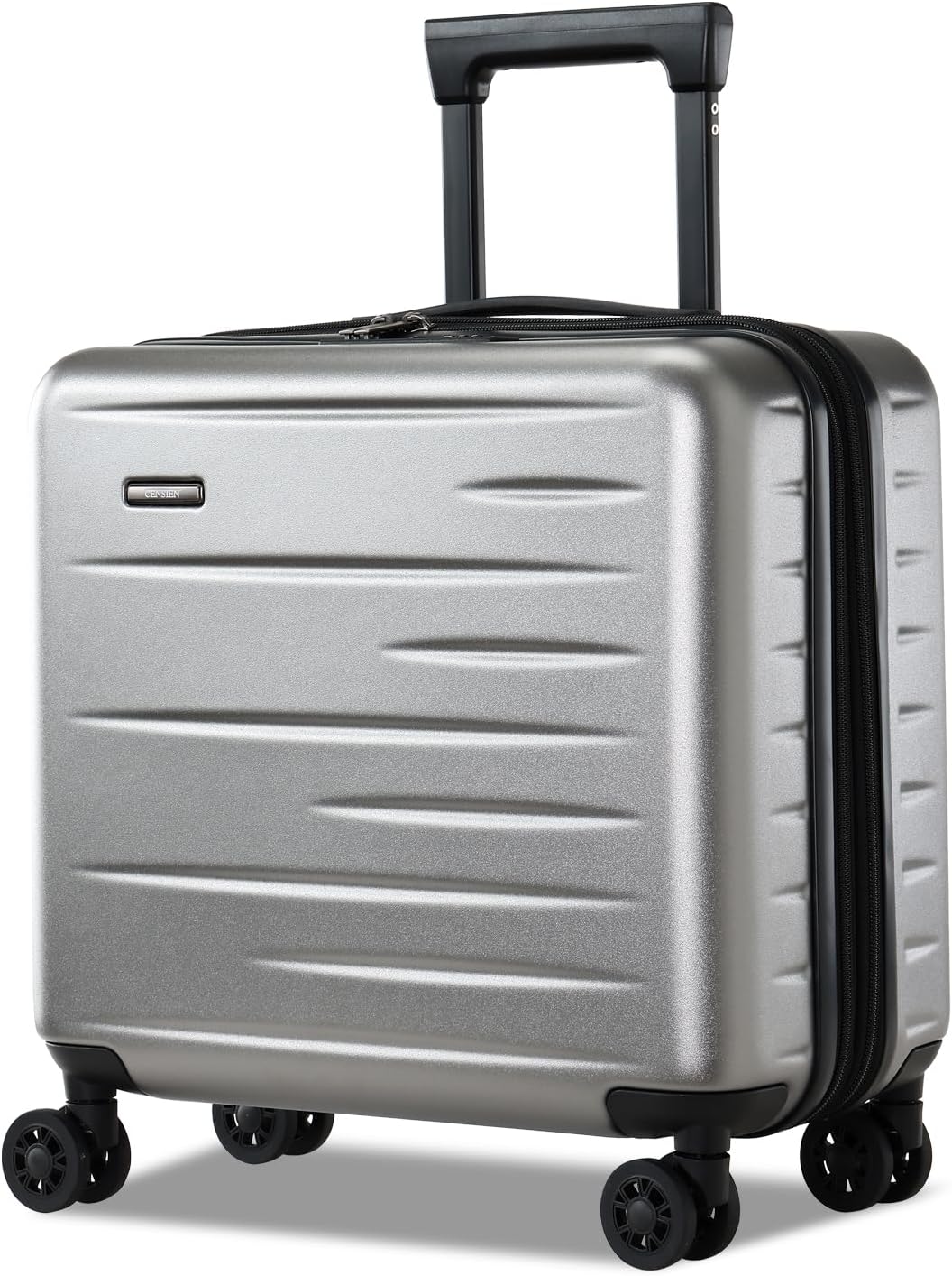 16 Inch Underseat Carry On Luggage Airline Approved, Expandable Lightweight ABS+PC Hard Shell Suitcases with 360° Spinner Wheels, TSA Lock, YKK Zipper, for Business Weekender (White, 1 PC)