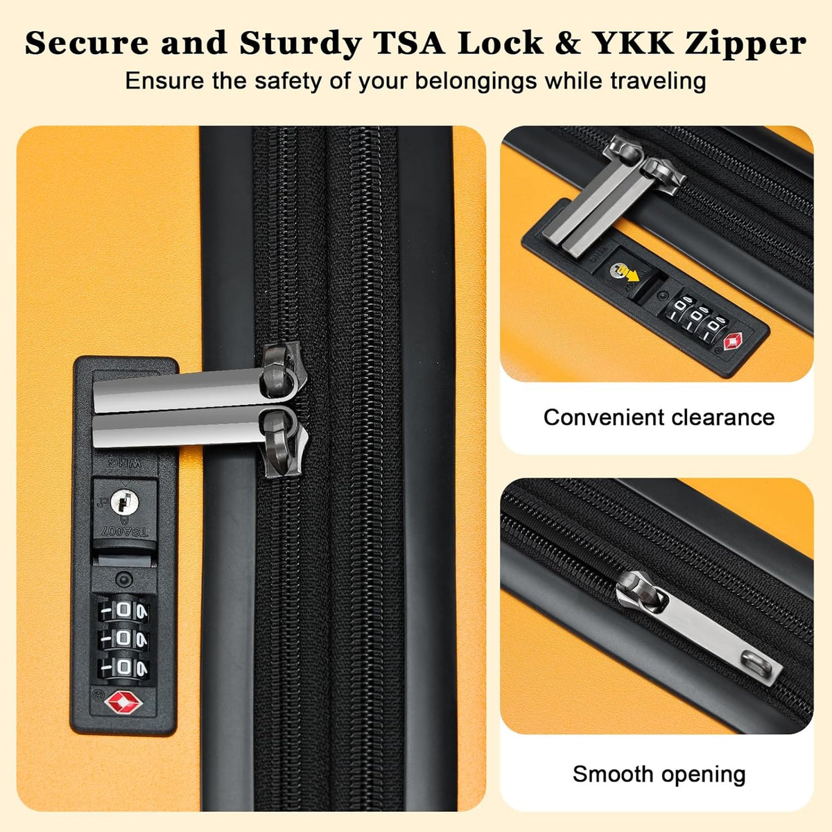 16 Inch Underseat Carry On Luggage Airline Approved, Expandable Lightweight ABS+PC Hard Shell Suitcases with 360° Spinner Wheels, TSA Lock, YKK Zipper, for Business Weekender (White, 1 PC)