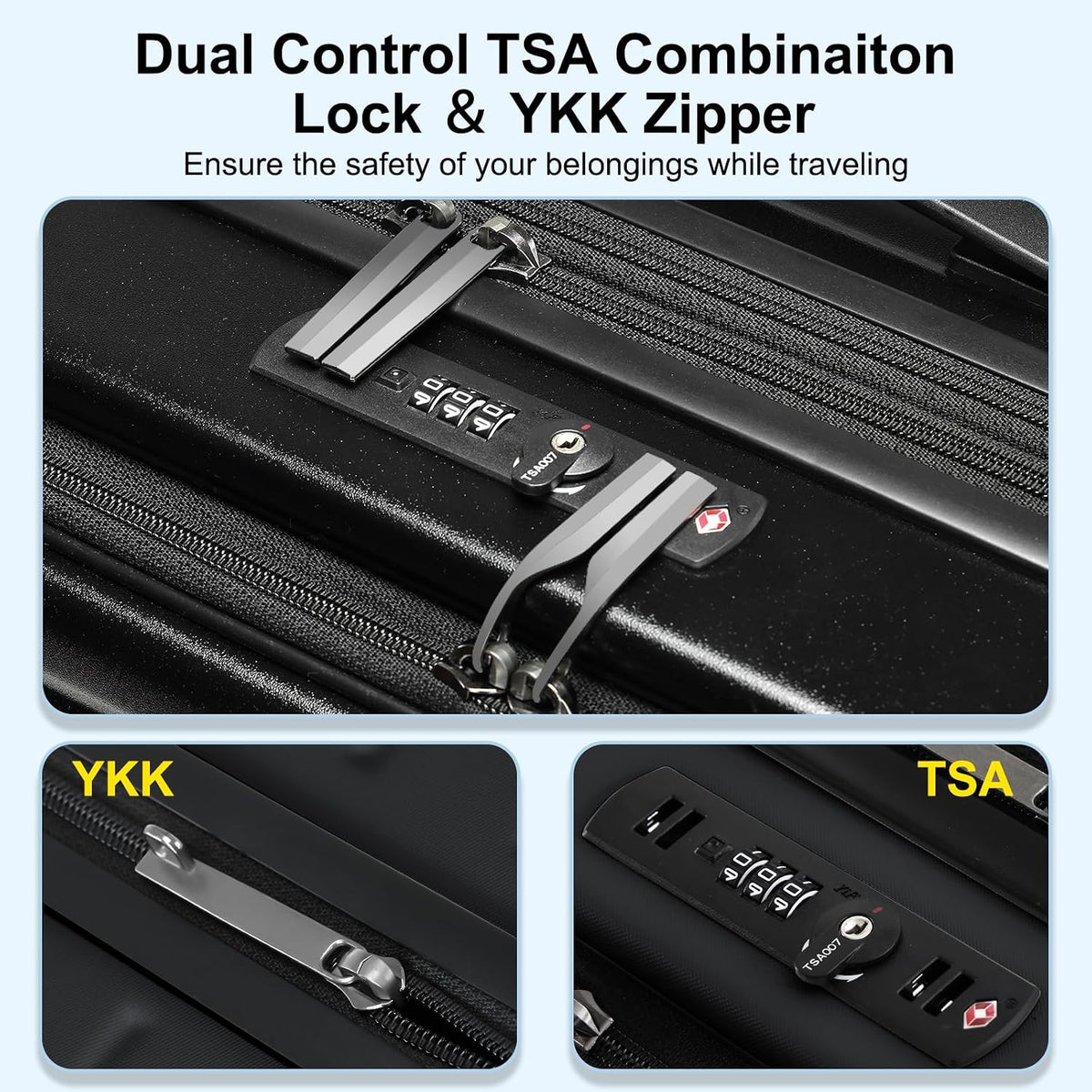 16 Inch Underseat Carry On Luggage Airline Approved, Expandable Lightweight ABS+PC Hard Shell Suitcases with 360° Spinner Wheels, TSA Lock, YKK Zipper, for Business Weekender (White, 1 PC)