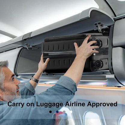 16 Inch Underseat Carry On Luggage Airline Approved, Expandable Lightweight ABS+PC Hard Shell Suitcases with 360° Spinner Wheels, TSA Lock, YKK Zipper, for Business Weekender (White, 1 PC)