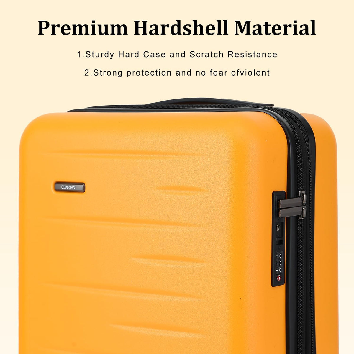 16 Inch Underseat Carry On Luggage Airline Approved, Expandable Lightweight ABS+PC Hard Shell Suitcases with 360° Spinner Wheels, TSA Lock, YKK Zipper, for Business Weekender (White, 1 PC)