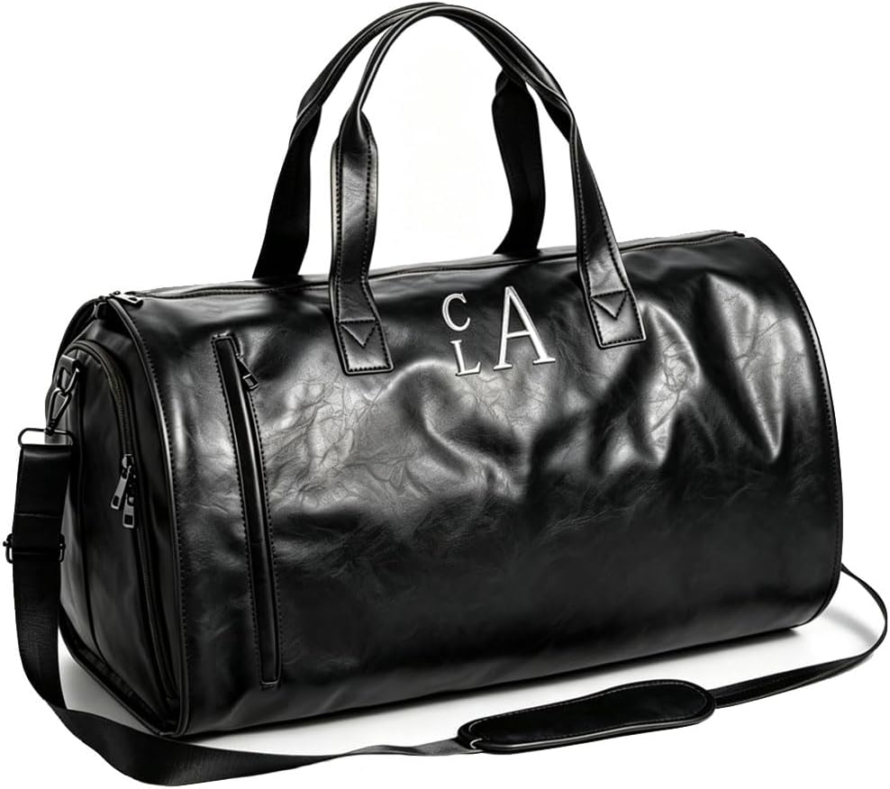 Garment Duffle Bags for Travel Men, 50L-Large Carry on Garment Duffel Bag, Convertible Garment Duffel Bag w/Shoe Compartment, Foldable Garment Bags for Hanging Clothes Travel (Brown)
