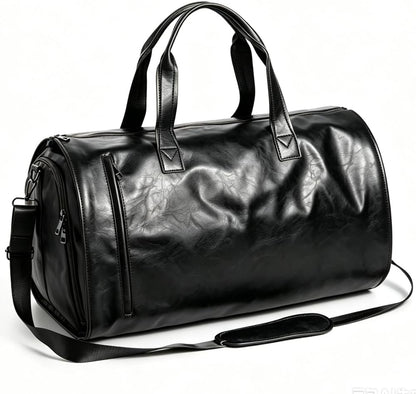 Garment Duffle Bags for Travel Men, 50L-Large Carry on Garment Duffel Bag, Convertible Garment Duffel Bag w/Shoe Compartment, Foldable Garment Bags for Hanging Clothes Travel (Brown)