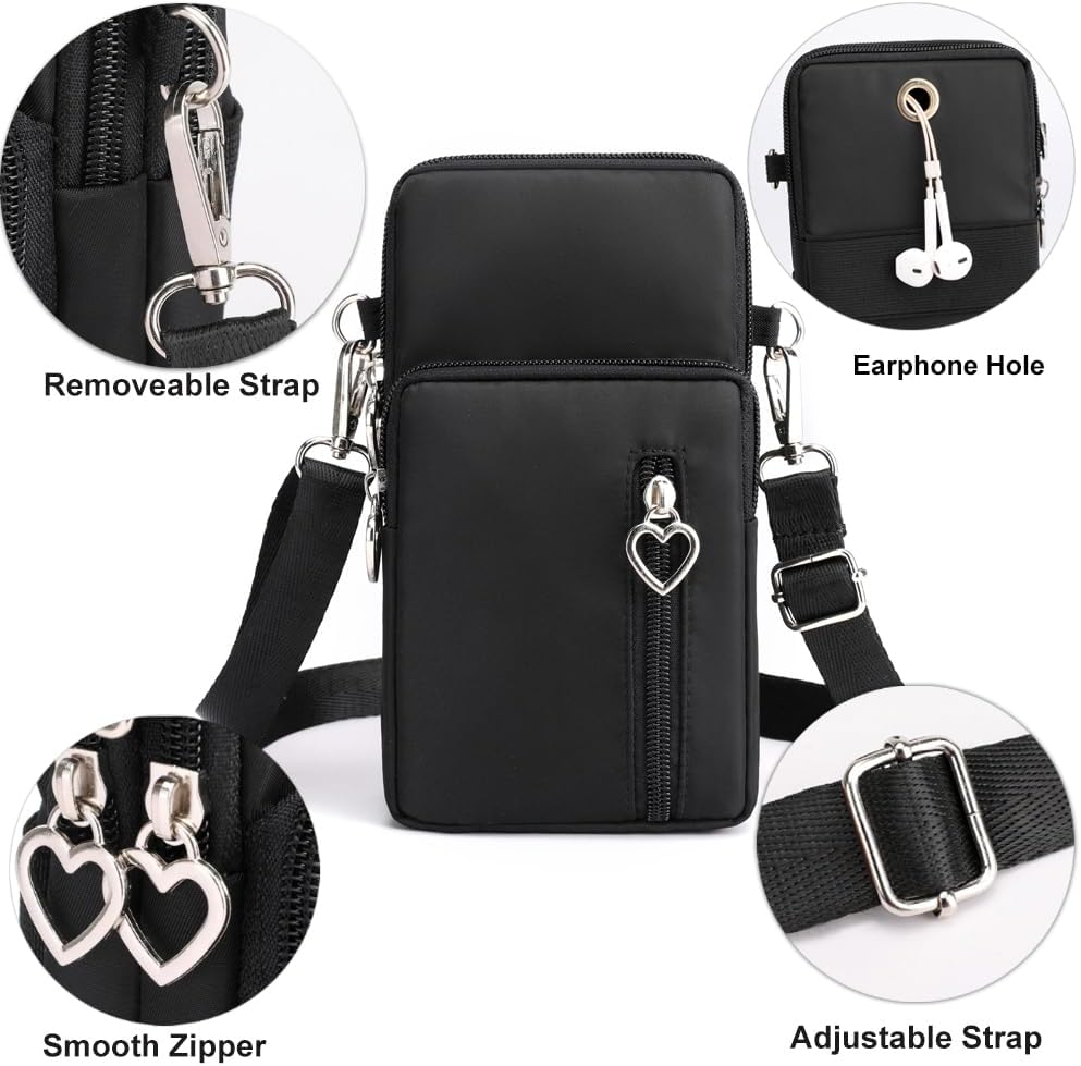 Small Crossbody Bags for Women, Universal Pouch Wallet Cell Phone Purse Lightweight Pockets Handbags Mini Shoulder Bag