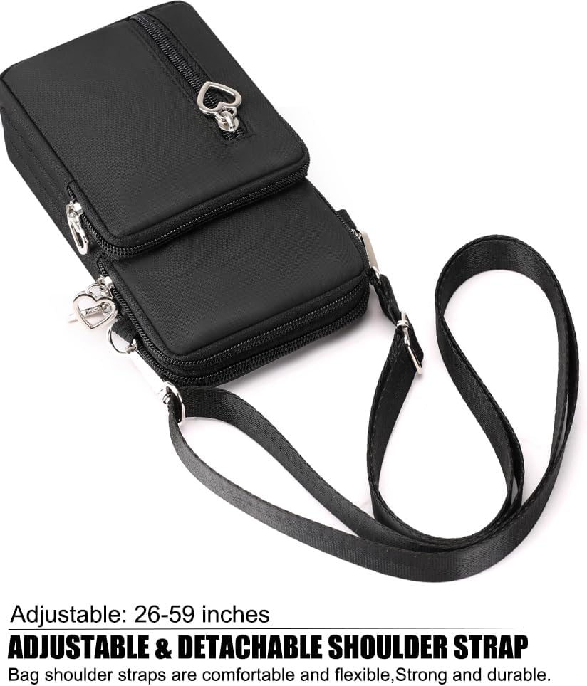 Small Crossbody Bags for Women, Universal Pouch Wallet Cell Phone Purse Lightweight Pockets Handbags Mini Shoulder Bag