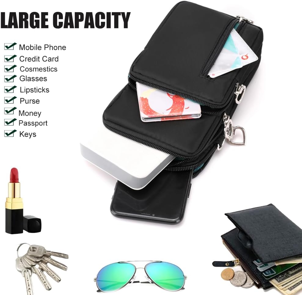 Small Crossbody Bags for Women, Universal Pouch Wallet Cell Phone Purse Lightweight Pockets Handbags Mini Shoulder Bag