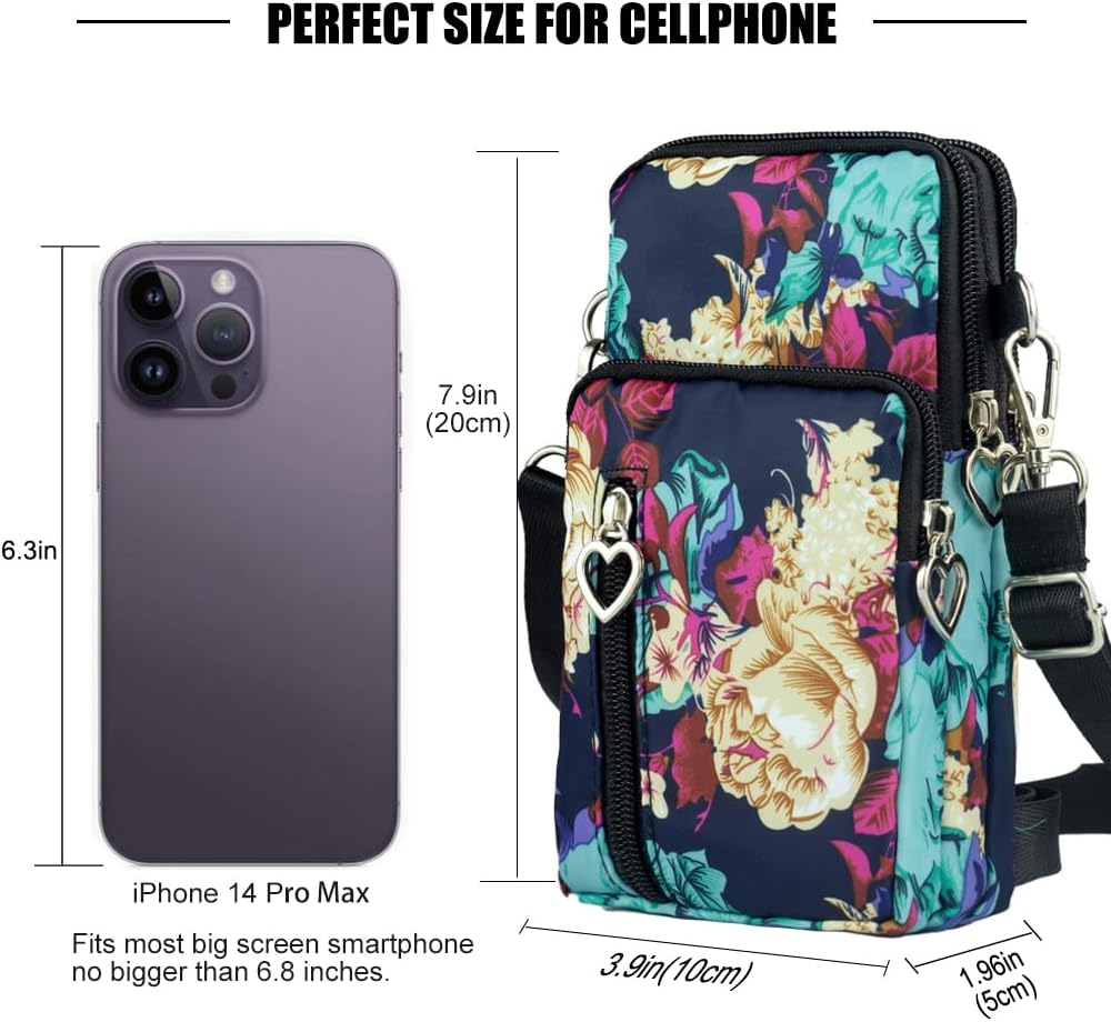 Small Crossbody Bags for Women, Universal Pouch Wallet Cell Phone Purse Lightweight Pockets Handbags Mini Shoulder Bag