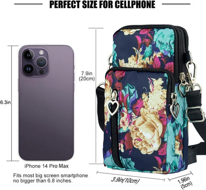 Small Crossbody Bags for Women, Universal Pouch Wallet Cell Phone Purse Lightweight Pockets Handbags Mini Shoulder Bag