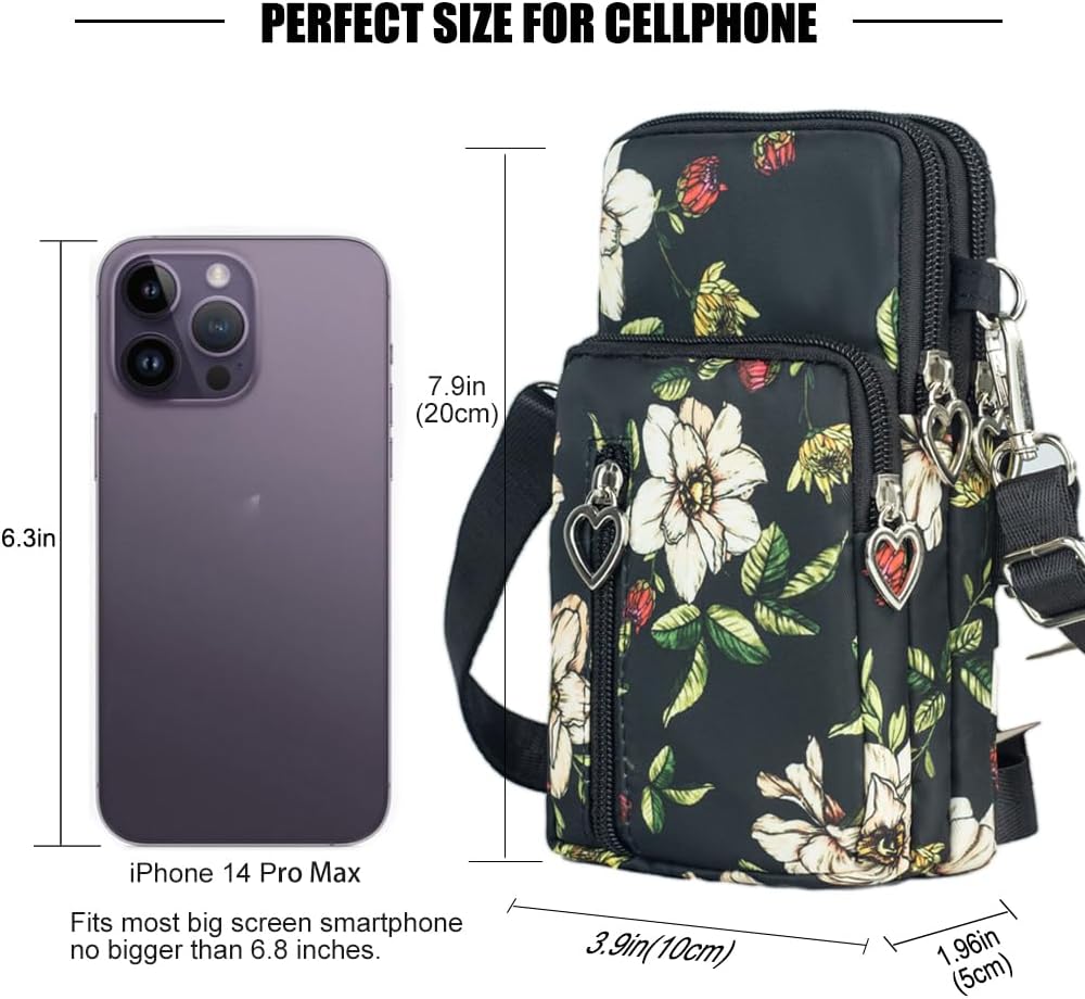 Small Crossbody Bags for Women, Universal Pouch Wallet Cell Phone Purse Lightweight Pockets Handbags Mini Shoulder Bag
