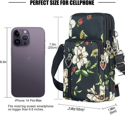 Small Crossbody Bags for Women, Universal Pouch Wallet Cell Phone Purse Lightweight Pockets Handbags Mini Shoulder Bag